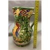 Image 2 : Rare Majolica Art Deco Beswick Ware 1930's Porcelain Parrot Pitcher Jug