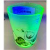 Image 1 : Uranium Glass 1890's Hand Painted Tumbler Rare Hobbs & Bruckner