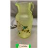 Image 3 : Uranium Glass 1890's Hand Painted Pitcher Very Rare Hobbs & Bruckner
