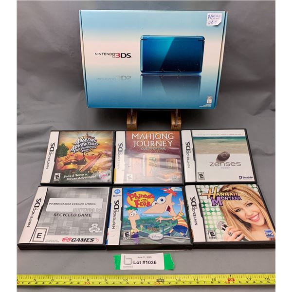 Nintendo 3DS Complete in Original Box Game Console - Untested Powers Up