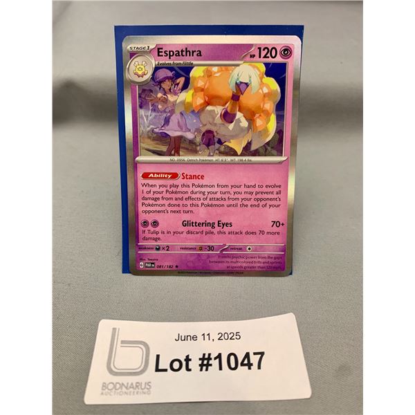 Pokemon Esparatha Holo Card - Authentic