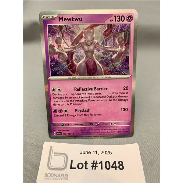 Pokemon Mewtwo Holo Card - Authentic