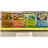Image 1 : (4)Pokemon Charmander, Bulbasaur, Squirtle Rev Holo Cards & BONUS Gold Foil - Authentic