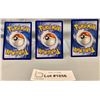 Image 5 : (3)Pokemon Roaring Moon, Flutter Mane, & Walking Wake Seo of Holo Cards - Authentic