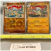 Image 1 : (2)Pokemon Marowak Holo & Reverse Holo Cards - Authentic