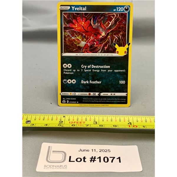 Pokemon Yveltal Rare Holo Card - Authentic