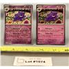 Image 1 : (2)Pokemon Gengar Reverse Holo & Holo Cards - Authentic