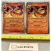 Image 1 : (2)Pokemon Flareon Reverse Holo & Holo Cards - Authentic