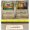 Image 1 : (2)Pokemon Rattata & Raticate Reverse Holo Cards - Authentic