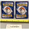 Image 2 : (2)Pokemon Rattata & Raticate Reverse Holo Cards - Authentic
