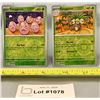 Image 1 : (2)Pokemon Exeggcute & Exeggutor Reverse Holo Cards - Authentic