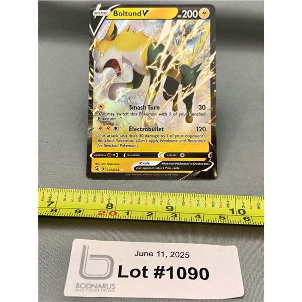 Pokemon Boltund V Full Art Rare Holo Card - Authentic