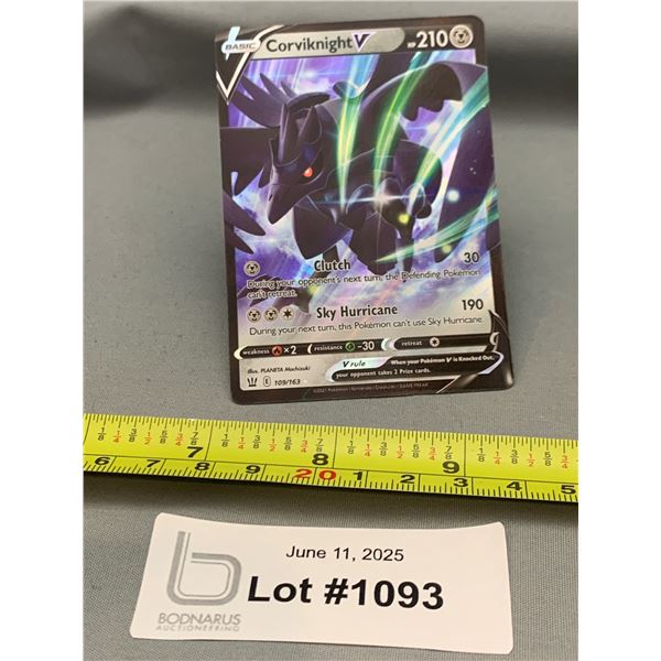 Pokemon Corviknight V Full Art Rare Holo Card - Authentic