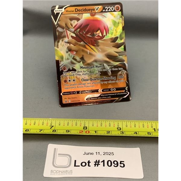 Pokemon Hisuian Decidueye V Full Art Rare Holo Card - Authentic