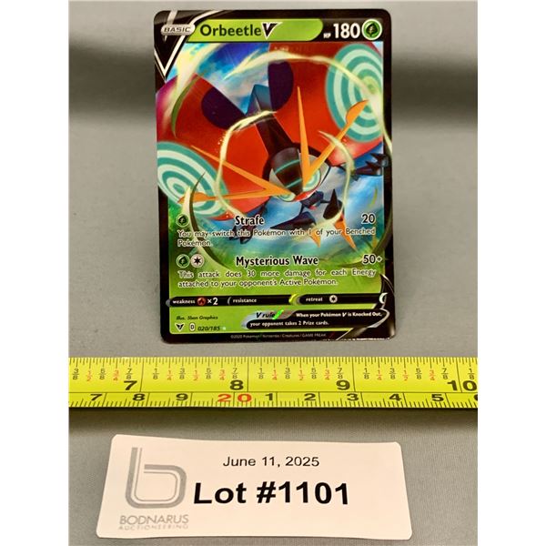 Pokemon Orbeetle V Full Art Rare Holo Card - Authentic