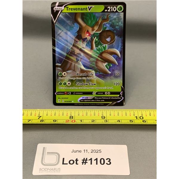 Pokemon Trevant V Rare Full Art Holo Card - Authentic