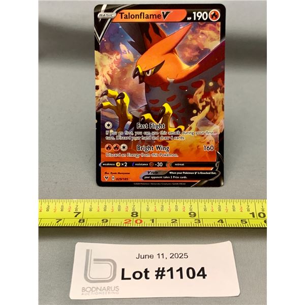 Pokemon Talonflame V Rare Full Art Holo Card - Authentic