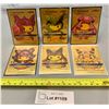 Image 1 : (6)Pokemon Gold Foil PROMO Pikachu TAG COSPLAY Cards - Authentic