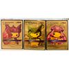 Image 2 : (6)Pokemon Gold Foil PROMO Pikachu TAG COSPLAY Cards - Authentic