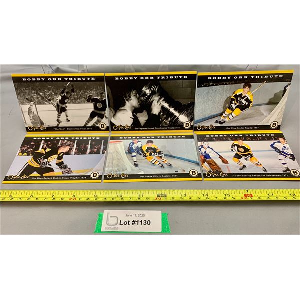 (6) Rare 2007 OPC Bobby Orr Tribute Complete Set of 6 Hockey Cards