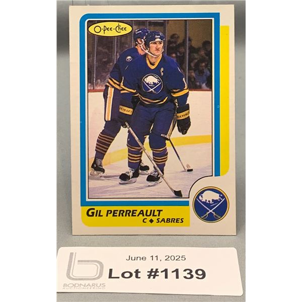 1987 Gil (Gilbert) Perrault OPC Vintage Hockey Card - NRM Mint His Last Year