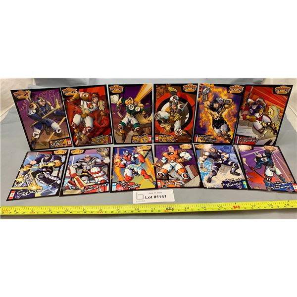 (12) NHLPA Kraft Rare Global Superheroes Hockey Card Complete Set