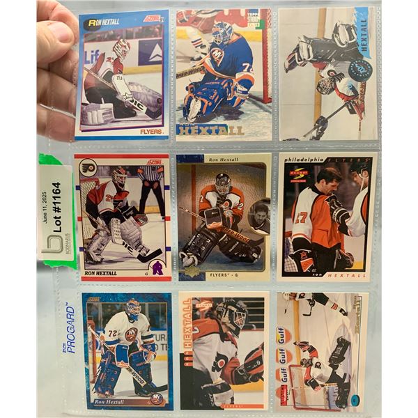 (9) Ron Hextall Hockey Cards - Misc Years