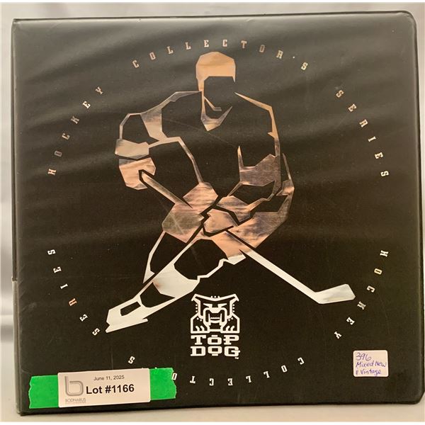 (390+) HUGE Binder all in Sleeves Vintage & Modern Era Mixed Years Hockey Cards