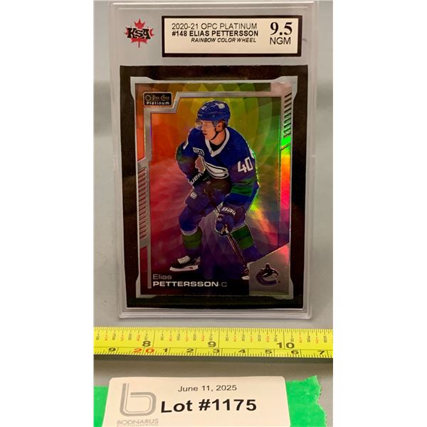 Elias Petterson OPC Rainbow Color Wheel KSA 9.5 Rare Graded Hockey Card