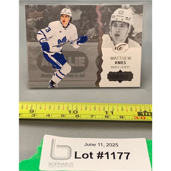 Matthew Knies Upper Deck Rookie Hockey Card