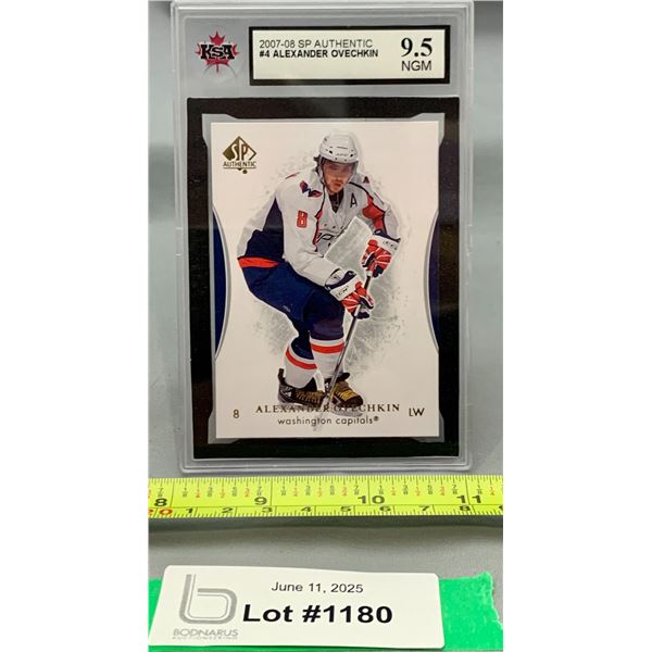 2007 Alexander Ovechkin SP Authentic KSA 9.5 NGM 2nd Year Hockey Card
