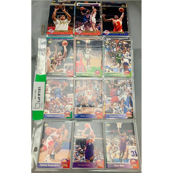 (84) NBA 1990's Rookie NBA Basketball Cards All in Sleeves