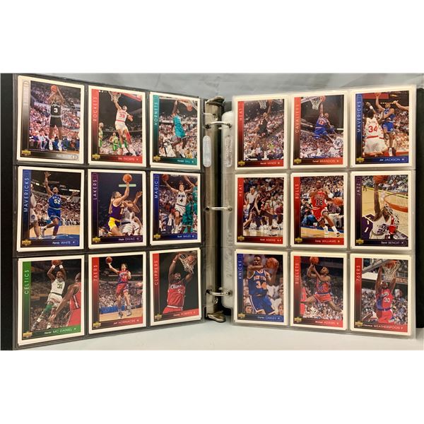 (342) Binder NBA 1990's Upper Deck Basketball Cards in Sleeves