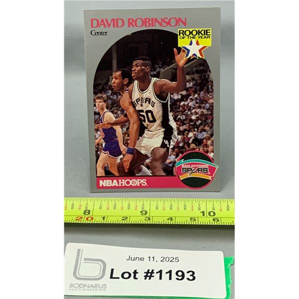 David Robinson NBA Rookie of the Year Basketball Card