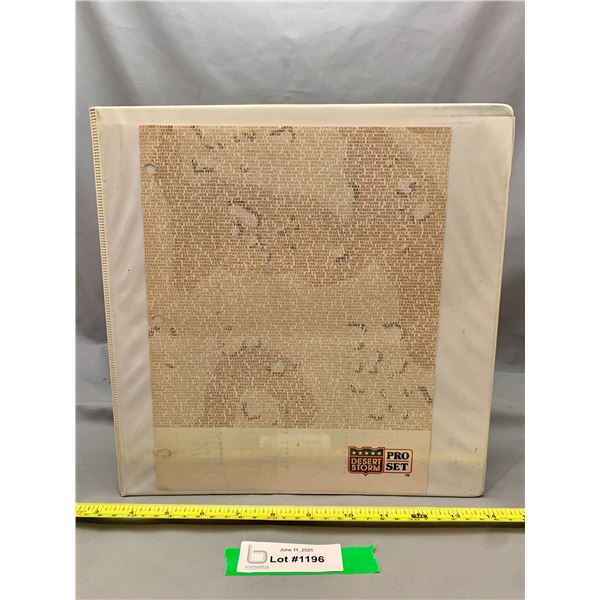 (250) Complete Desert Storm Card Set With Checklist Binder in Sleeves RARE!