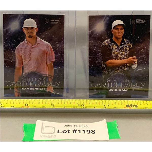 (2) 2024 SkyBox Metal U.D. Golf Cards: John Daly