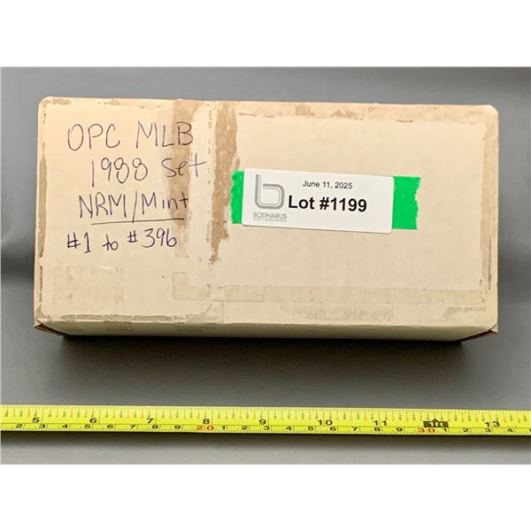 (396) Box Set of OPC 1988 MLB #1 to #396 Baseball Cards - MRM Mint