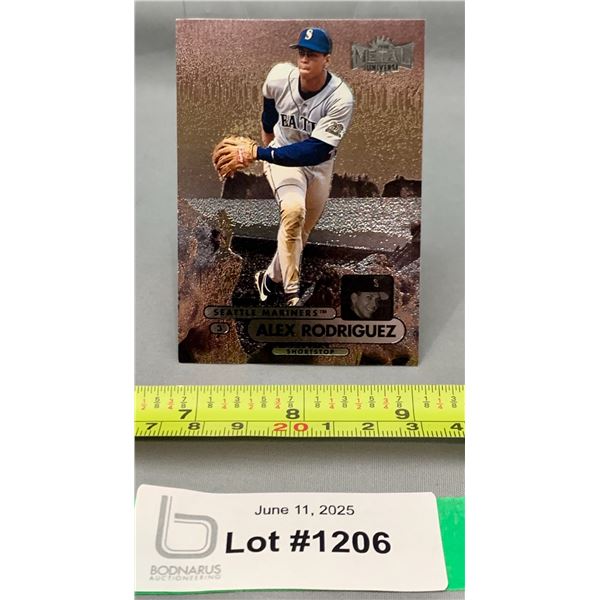 1998 Fleer Metal Alex Rodriguez "A-Rod" Rare Sample Baseball Card