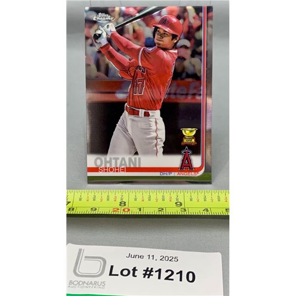 Rare Highly Sought After Shohei Ohtani Topps Chrome Rookie Baseball Card