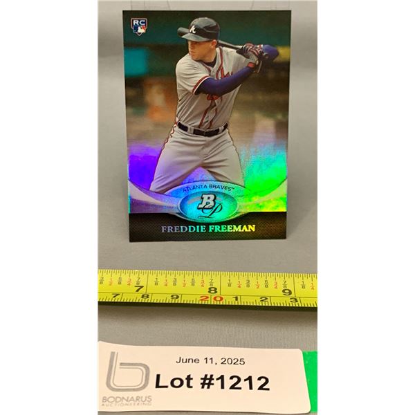 2011 Topps Bowman Platinum Freddie Freeman Chrome Rookie Baseball Card RARE!
