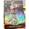 Image 2 : 2011 Topps Bowman Platinum Freddie Freeman Chrome Rookie Baseball Card RARE!