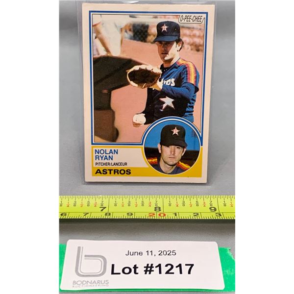 1983 OPC Nolan Ryan MLB Baseball Card