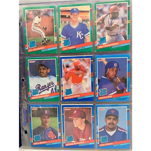 (18) MLB Baseball Rookie Cards in Sleeves