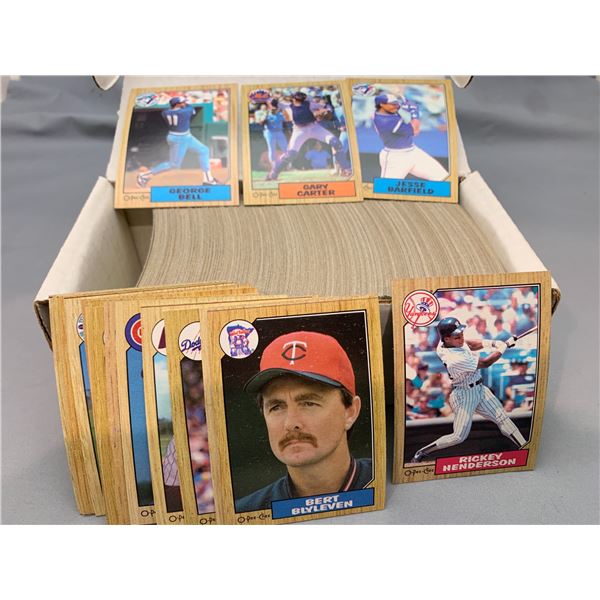 Box of 390+ 1987 OPC Baseball Cards - MRM to MINT Condition