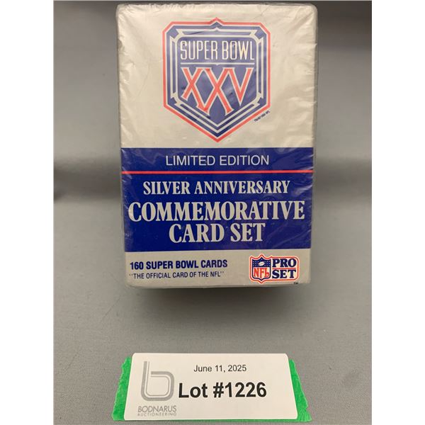 NFL Football Super Bowl XXV Silver Anniversary 160 Card Sealed Box Set