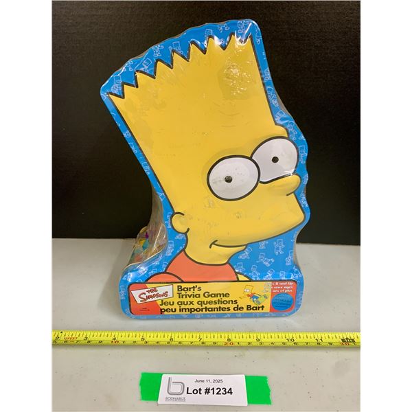 The Simpsons Bart Simpson Rare Sealed NIB Trivia Game