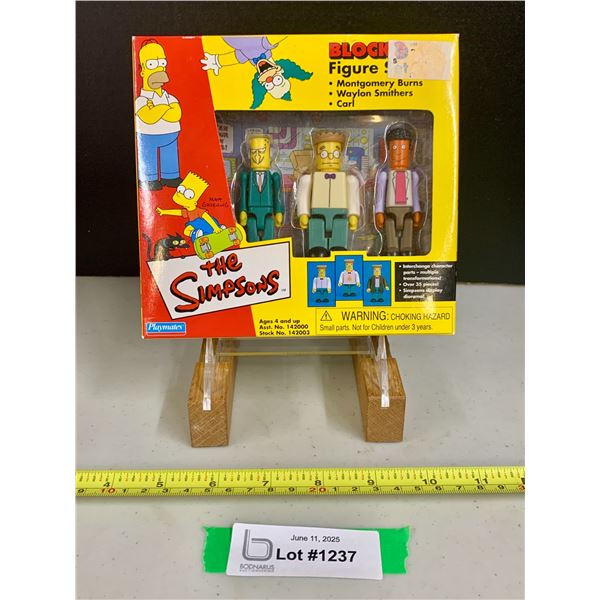 The Simpsons Rare BLOCKO Sealed NIB Figurine Set: Mr. Burns