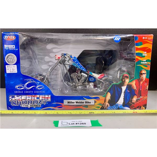 Orange County Choppers: Miller Welder 1:10 Scale DieCast Rare Size NIB