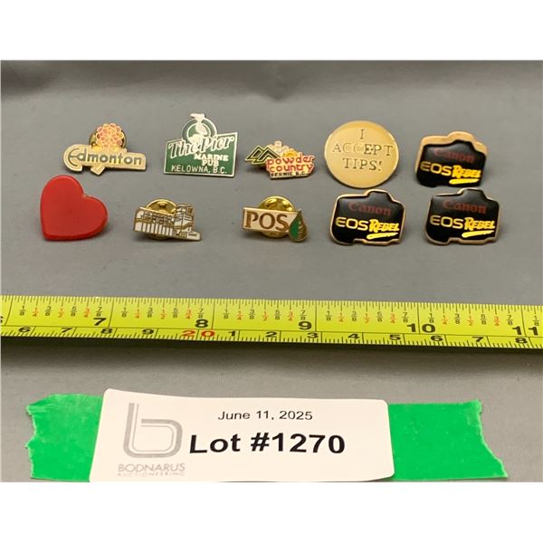 (10) Lot of Vintage Misc Collectors Pins