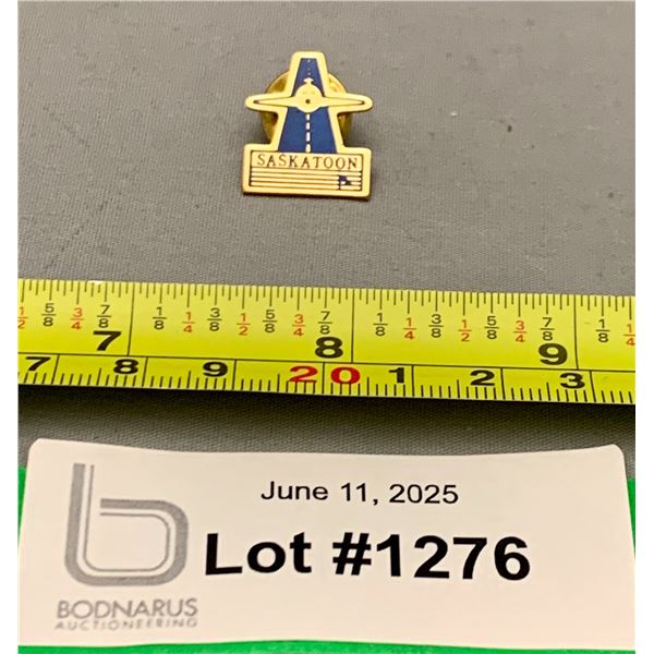 Vintage and Rare Saskatoon Airport Aviation Pin